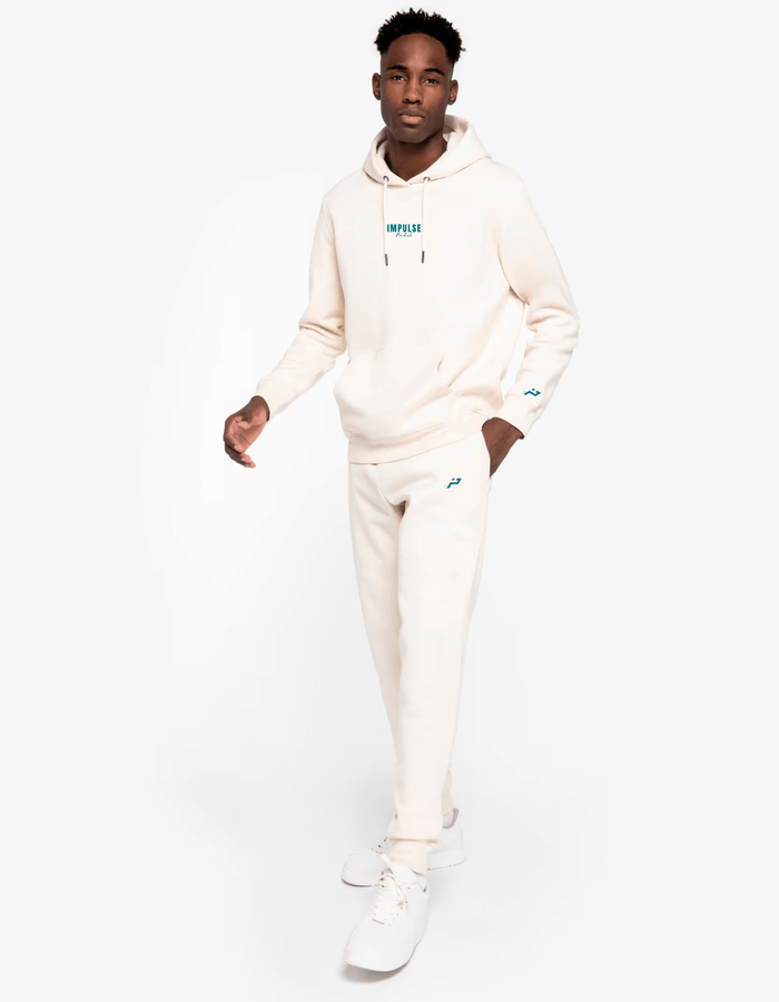 Hoodie SUNSET Impulse ivoire avec jogging assorti