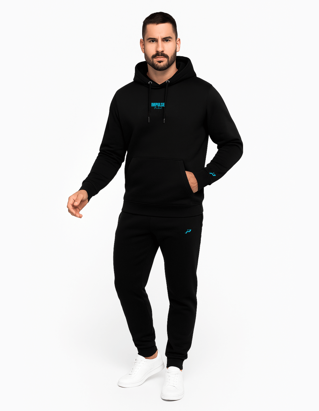 Hoodie SUNSET Impulse noir avec jogging assorti
