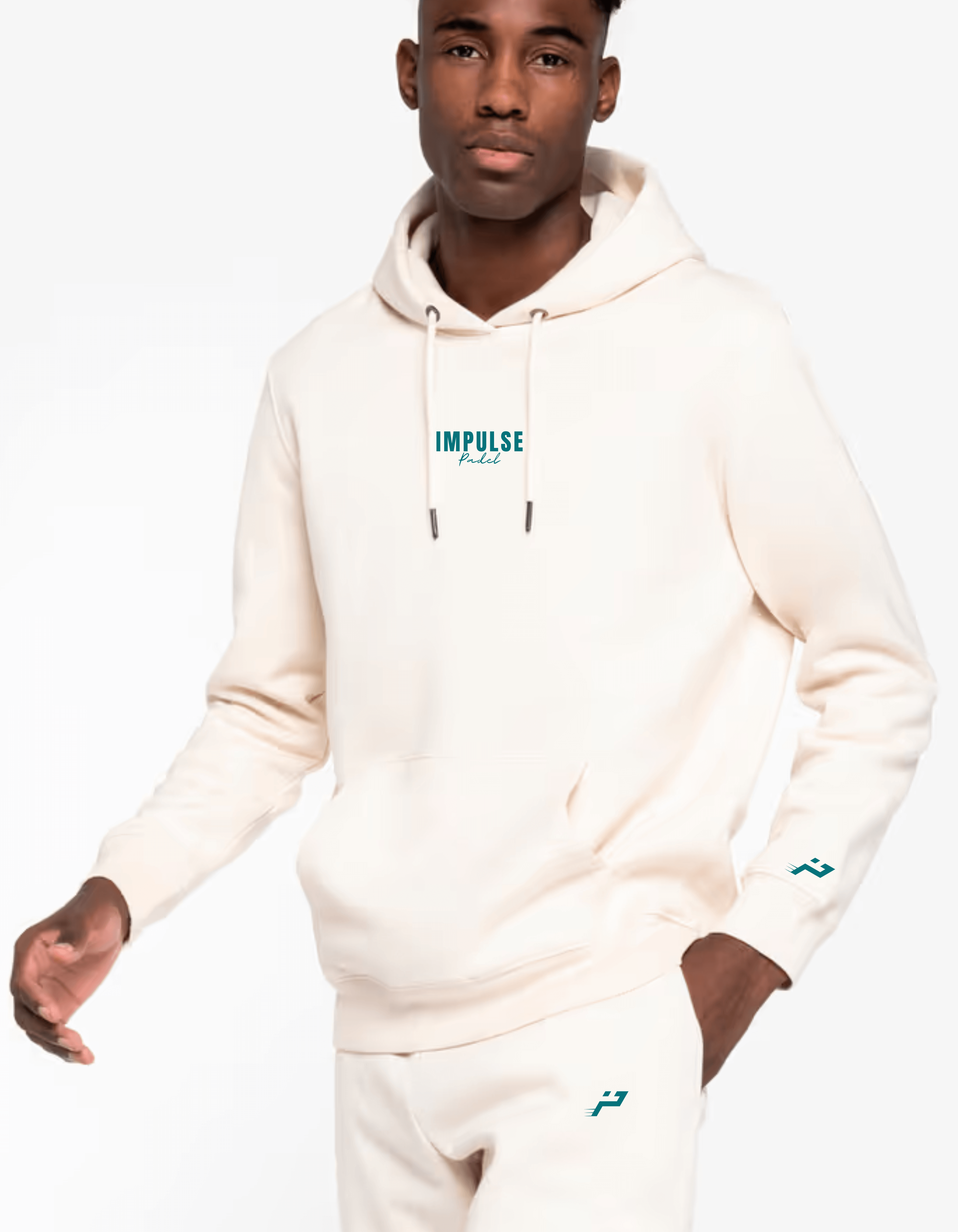 Hoodie SUNSET Impulse lifestyle porté au club-house