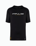 T-shirt technique de padel homme Impulse noir, vue de face
