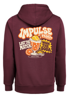 Hoodie Match & Soda prune Impulse Padel vue de dos