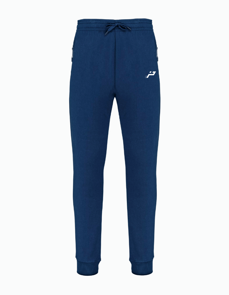 Pantalon de jogging technique bleu Impulse Padel vue de face