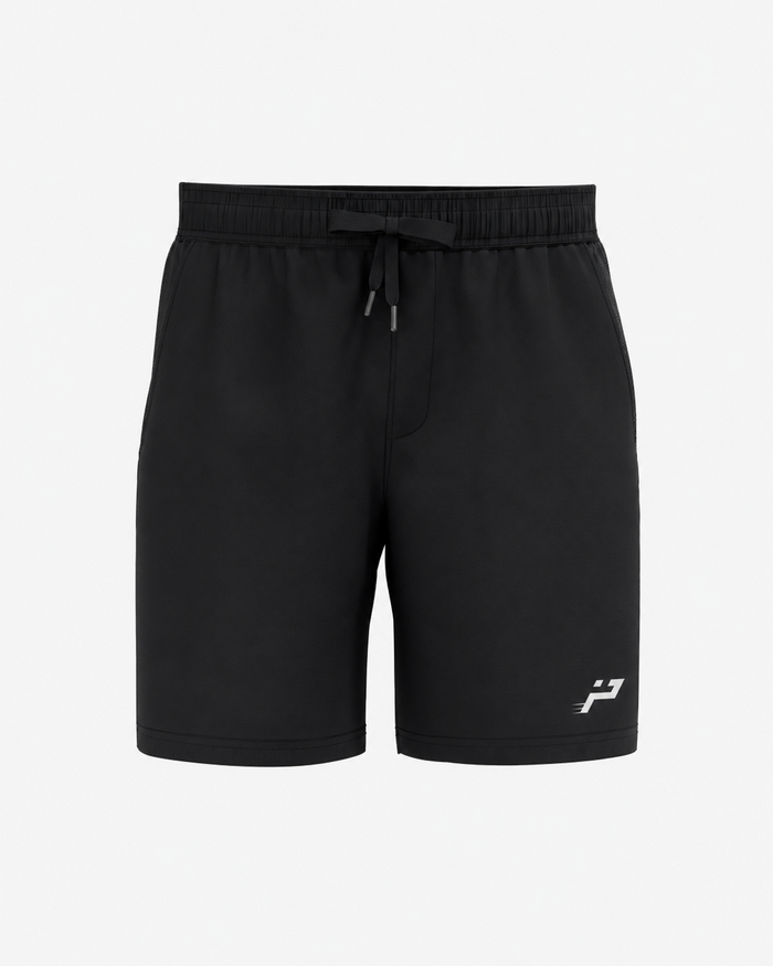 Short de padel homme noir Impulse Padel vue de face
