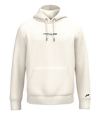 Hoodie SUNSET homme ivoire avec logo noir
