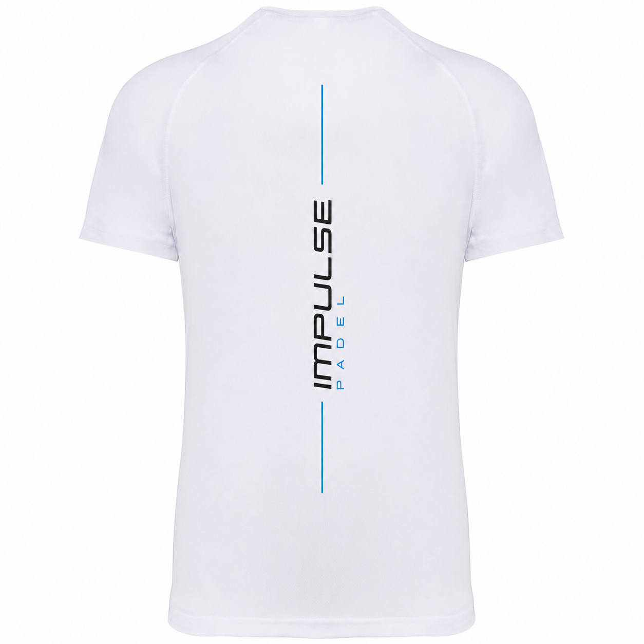 T-shirt de padel homme Essentiel blanc vue de dos