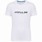 T-shirt de padel homme Essentiel blanc vue de face