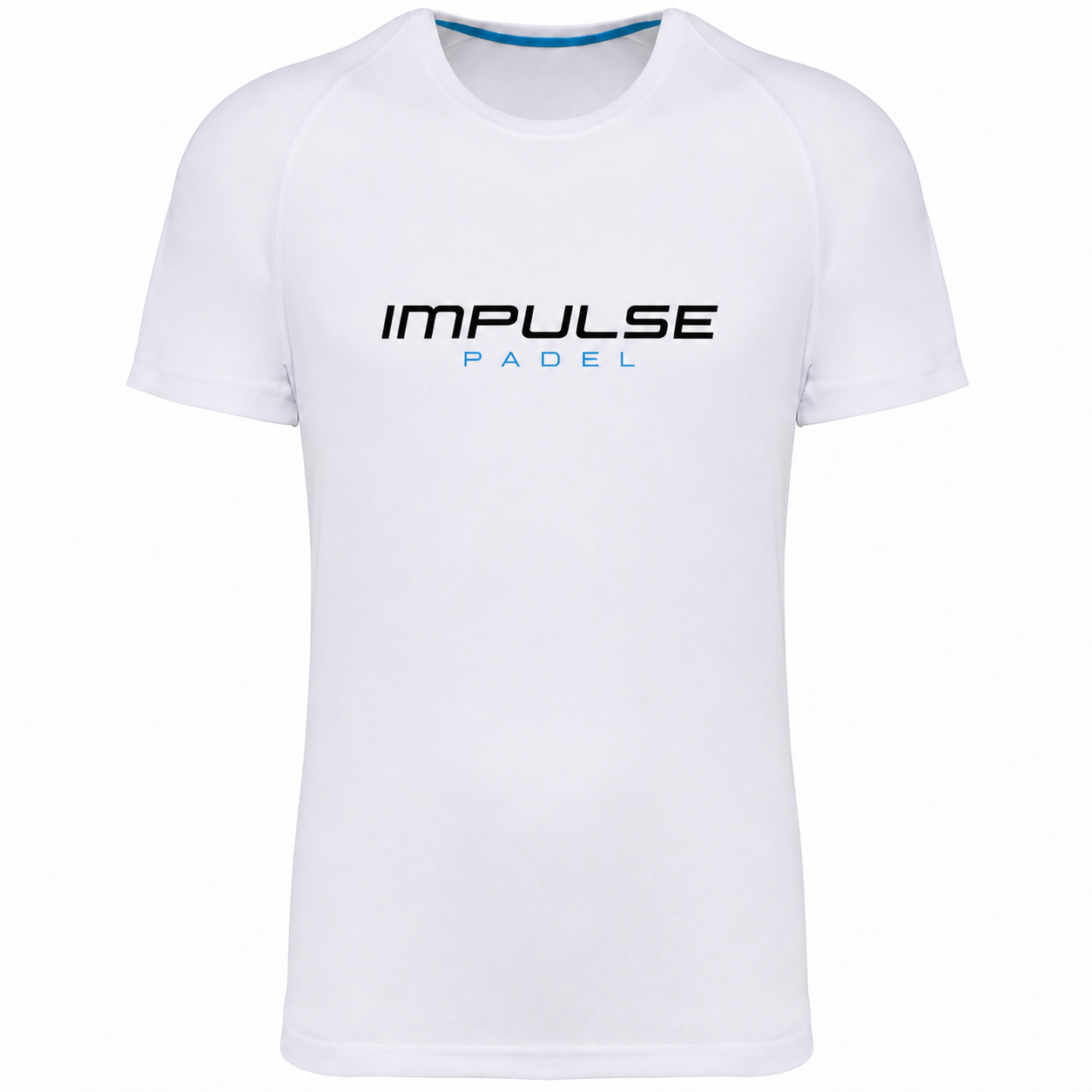 T-shirt de padel homme Essentiel blanc vue de face