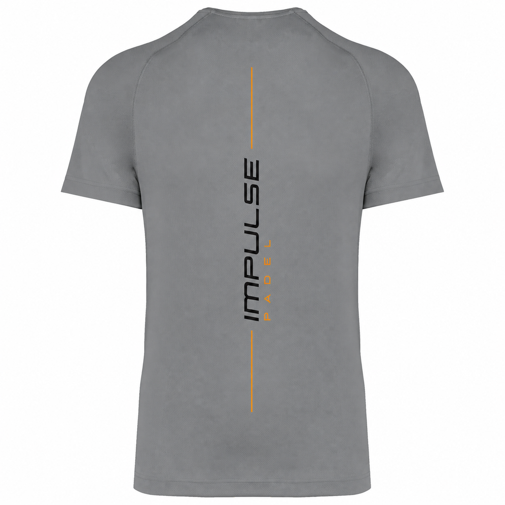 T-shirt de padel homme Essentiel gris vue de dos