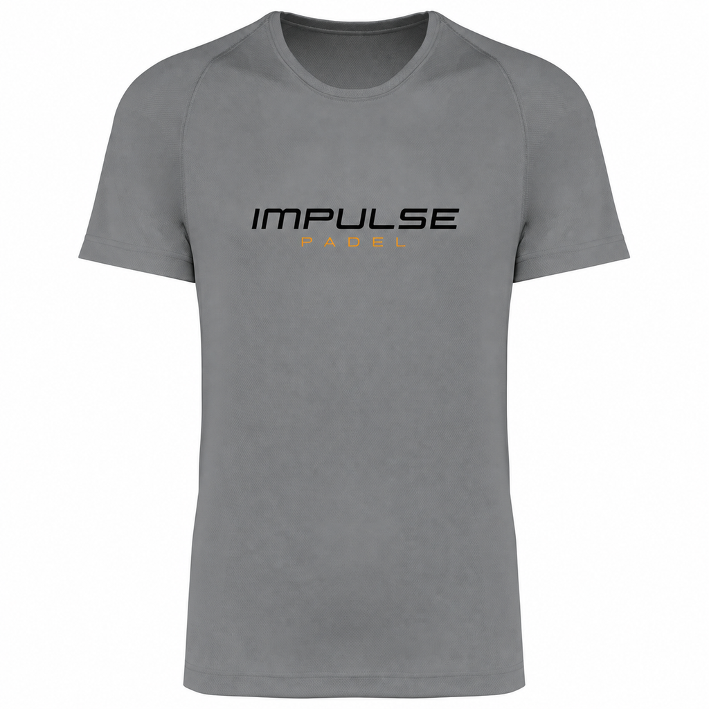 T-shirt de padel homme Essentiel gris vue de face