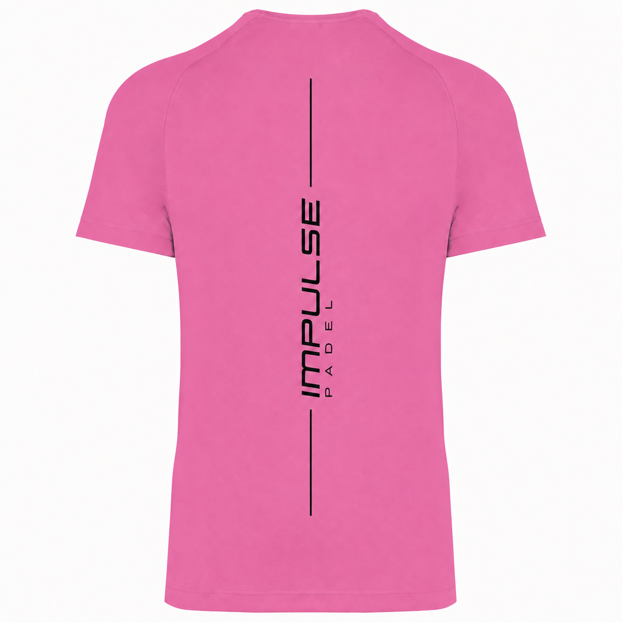 T-shirt de padel homme Essentiel rose vue de dos