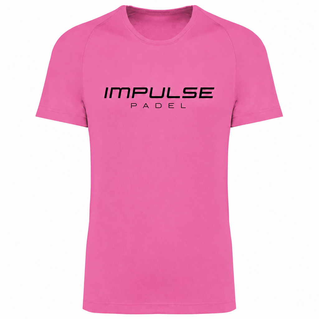 T-shirt de padel homme Essentiel rose vue de face
