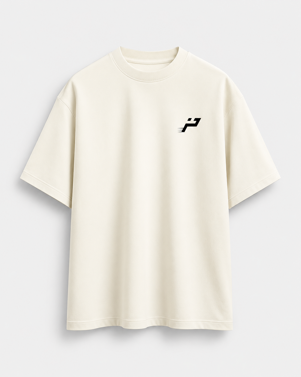 T-shirt Player With Attitude ivoire Impulse Padel vue de face