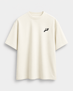 T-shirt Player With Attitude ivoire Impulse Padel vue de face