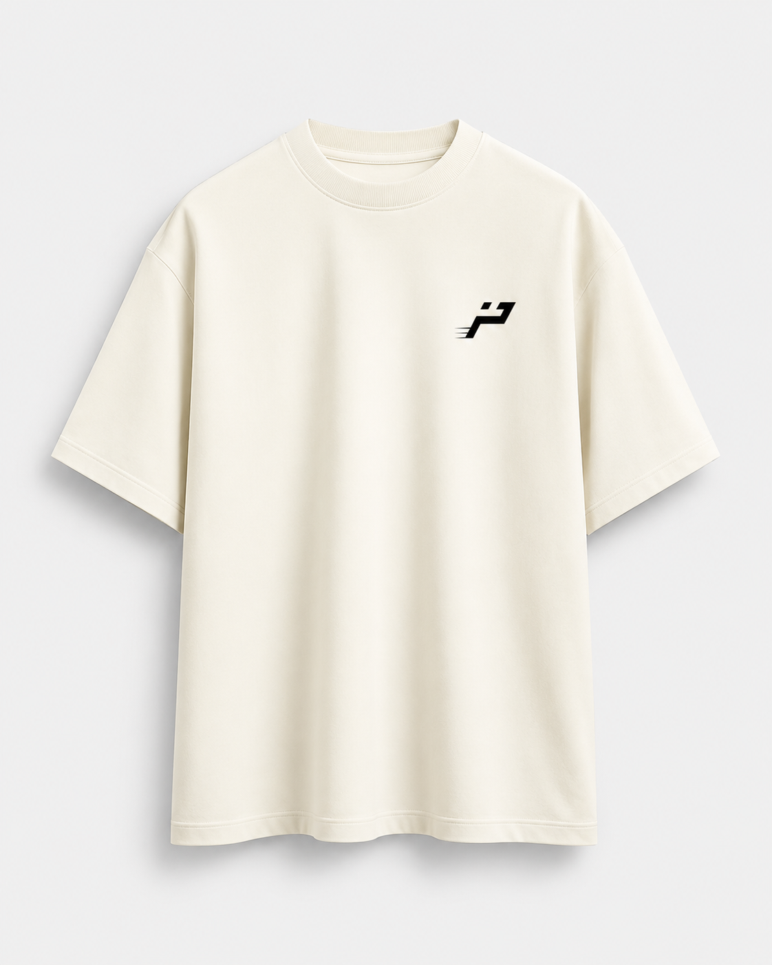 T-shirt Player With Attitude ivoire Impulse Padel vue de face