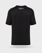 Dos du t-shirt technique padel homme noir respirant
