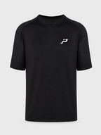 T-shirt technique padel homme noir vue de face