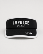 Visière Sunflow noire et blanche Impulse Padel vue de face